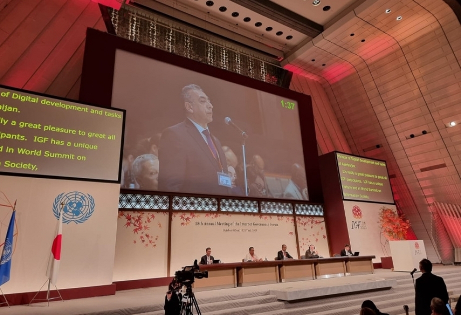 Azerbaiyán asiste al Foro para la Gobernanza de Internet celebrado en Japón