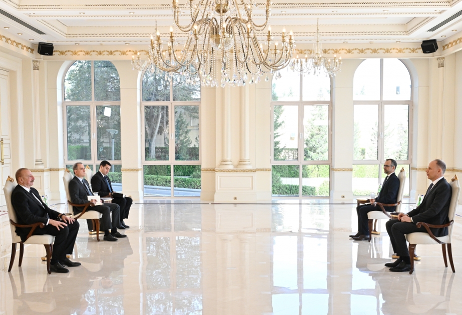 President Ilham Aliyev accepted credentials of incoming ambassador of Switzerland VIDEO