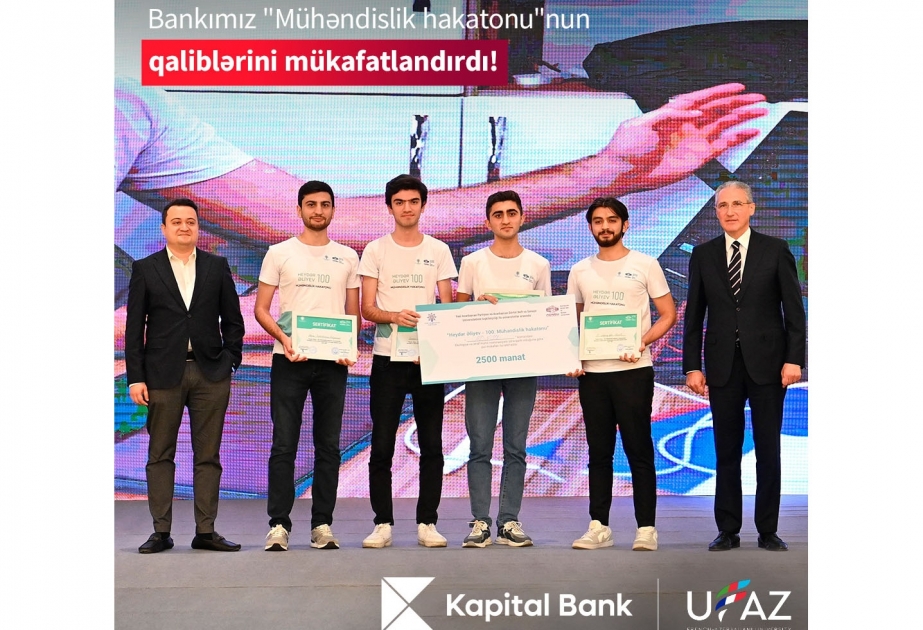 “Kapital Bank”ın dəstəyi ilə keçirilən “Heydər Əliyev: 100. Mühəndislik hakatonu”nun qalibləri bəlli oldu