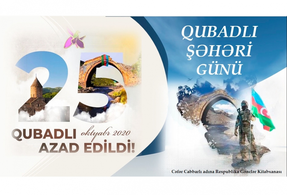 Gənclər Kitabxanasında Qubadlı Şəhəri Günü ilə əlaqədar istifadəçilərə silsilə materiallar təqdim olunub