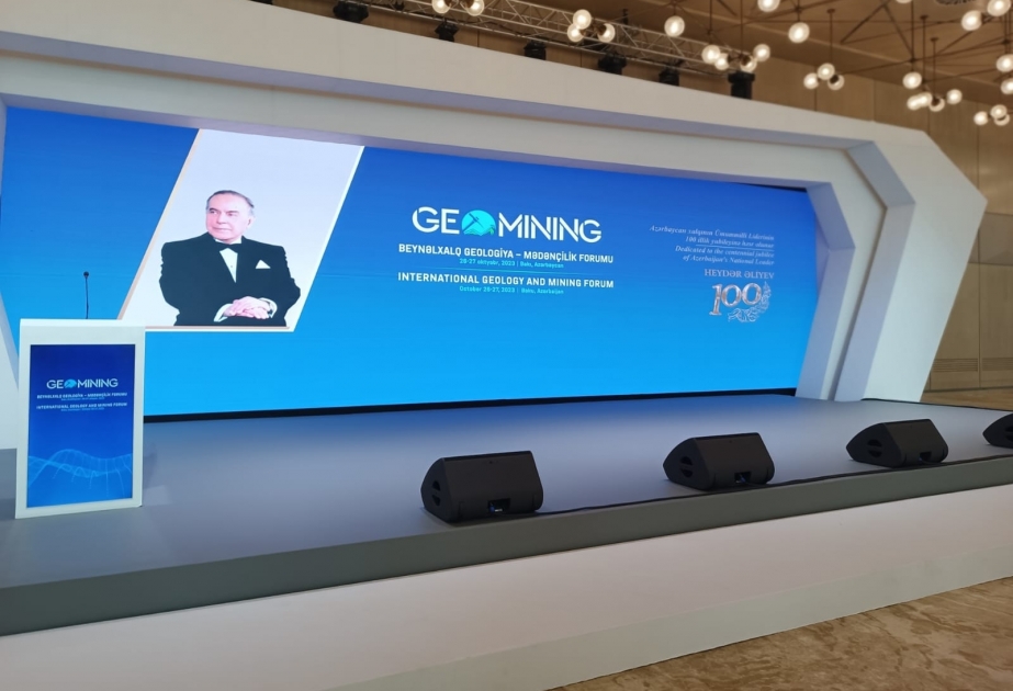 بدء فعاليات منتدى الجيولوجيا والتعدين الدولي في باكو