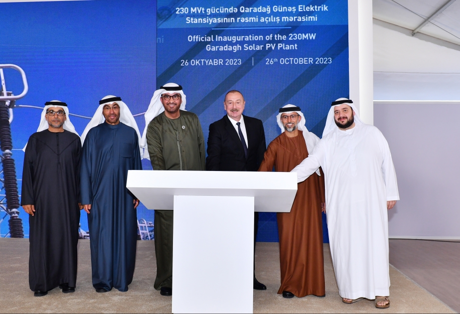 Le président Ilham Aliyev participe à la cérémonie d’inauguration de la Centrale solaire de Garadagh MIS A JOUR VIDEO