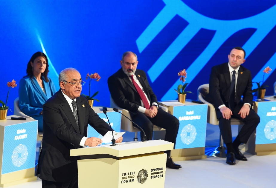 Baş nazir Əli Əsədov 4-cü Tbilisi İpək Yolu Forumunun açılış mərasimində çıxış edib