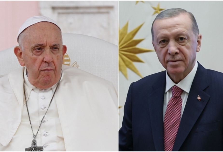 Türkiyə Prezidenti ilə Roma Papası arasında telefon danışığı olub