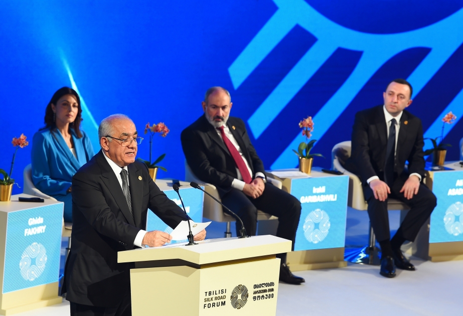 El Primer Ministro de Azerbaiyán intervino en la ceremonia de apertura del IV Foro Internacional de la Ruta de la Seda en Tiflis