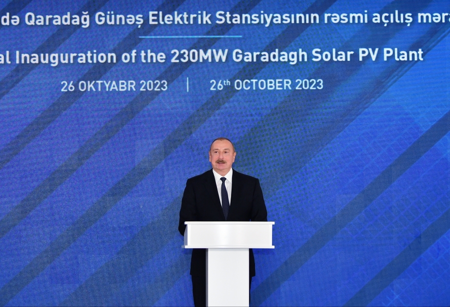 President: Azerbaijan has big plans for renewable energy cooperation with United Arab Emirates