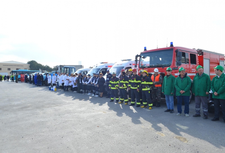 Sumqayıtda şərti zəlzələnin nəticələri aradan qaldırılıb