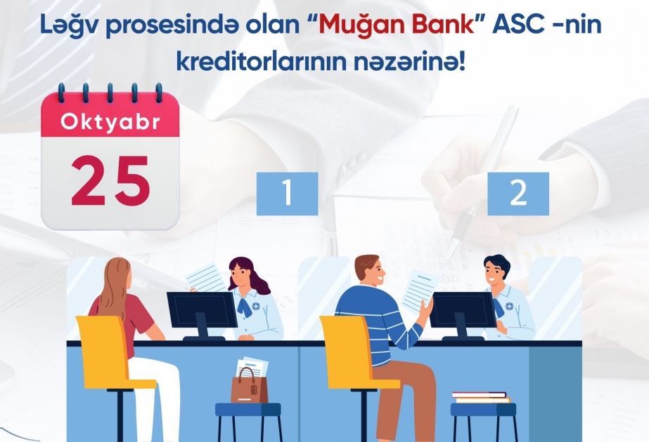 Əmanətlərin Sığortalanması Fondu “Muğan Bank”ın kreditorlarına müraciət edib