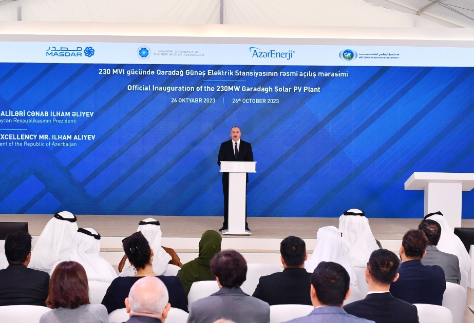 Ilham Aliyev: L’Azerbaïdjan a l’intention de travailler activement avec ses partenaires pour créer un corridor énergétique Caspienne-UE