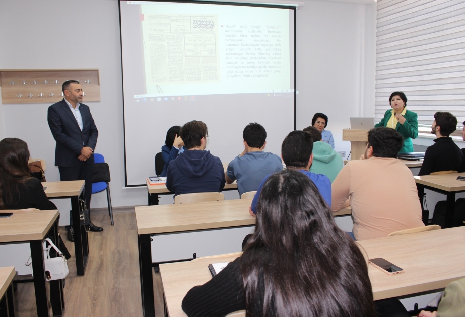 Özbəkistan Jurnalistika və Kütləvi Kommunikasiya Universitetinin professoru BDU tələbələrinə ustad dərsi keçib