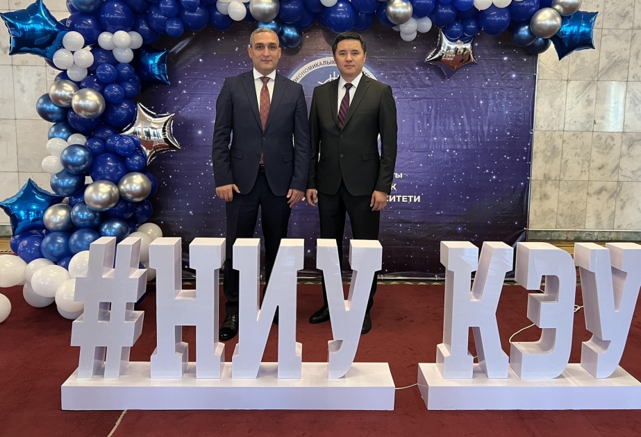 MDU-nun rektoru Qırğız İqtisad Universitetinin yubiley mərasimində iştirak edib