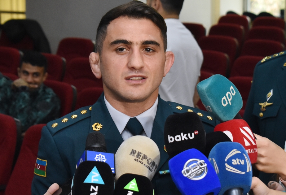 Hacı Əliyev: Karyeramda ilk dəfə hərbçilərin dünya çempionatında iştirak edəcəyəm VİDEO