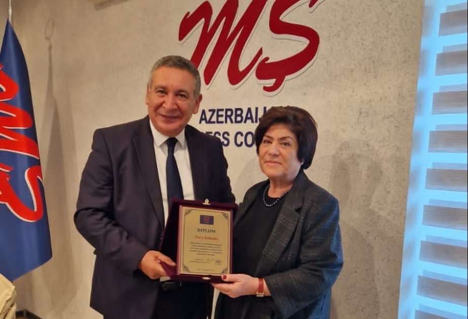 Mətbuat Şurasında Əməkdar jurnalist Flora Xəlilzadənin 70 illik yubileyi qeyd olunub