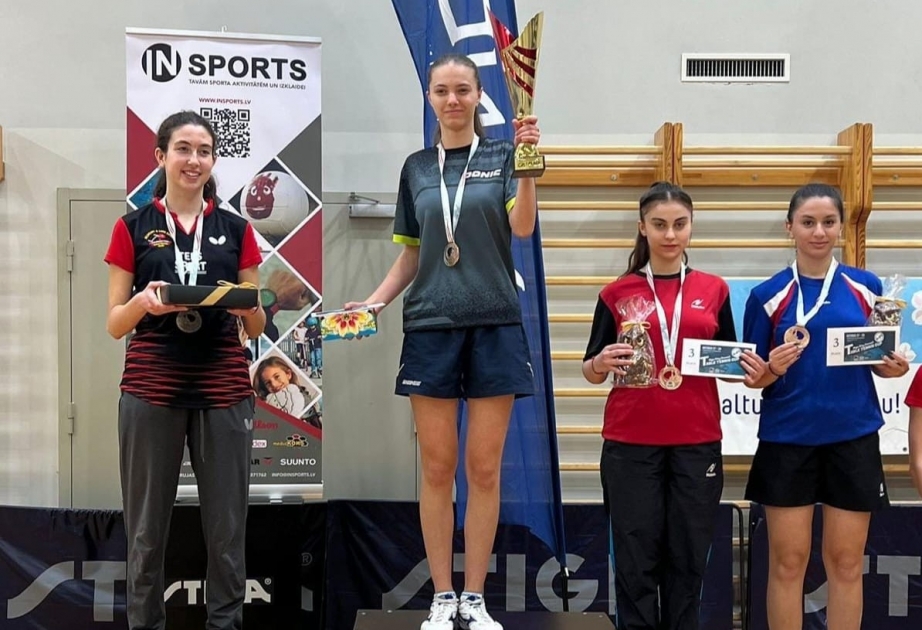 Aserbaidschanische Tischtennisspieler- und Spielerinnen gewinnen acht Preise im internationalen Wettbewerb in Riga