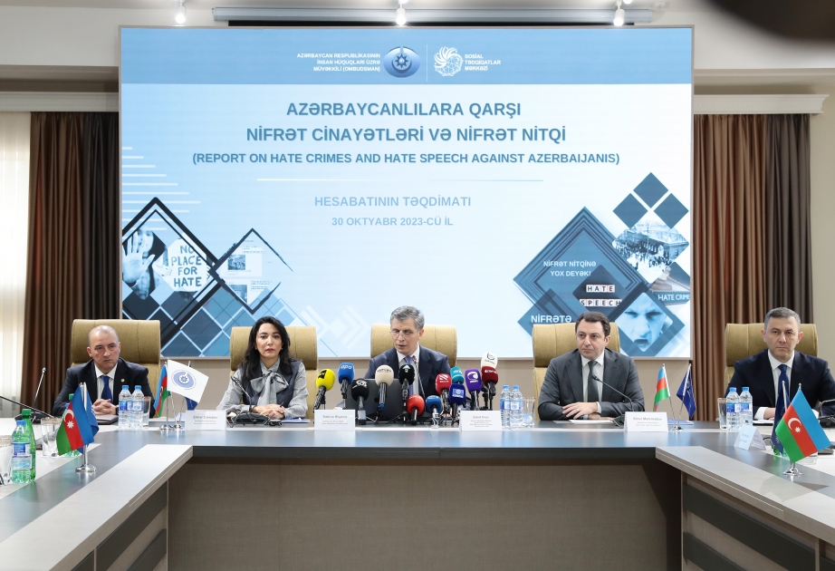“Azərbaycanlılara qarşı nifrət cinayətləri və nifrət nitqi” hesabatının təqdimatı ilə bağlı konfrans təşkil olunub