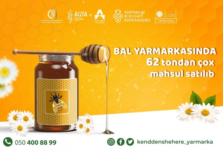 Bu il Bal yarmarkasında 62 tondan çox arıçılıq məhsulu satılıb