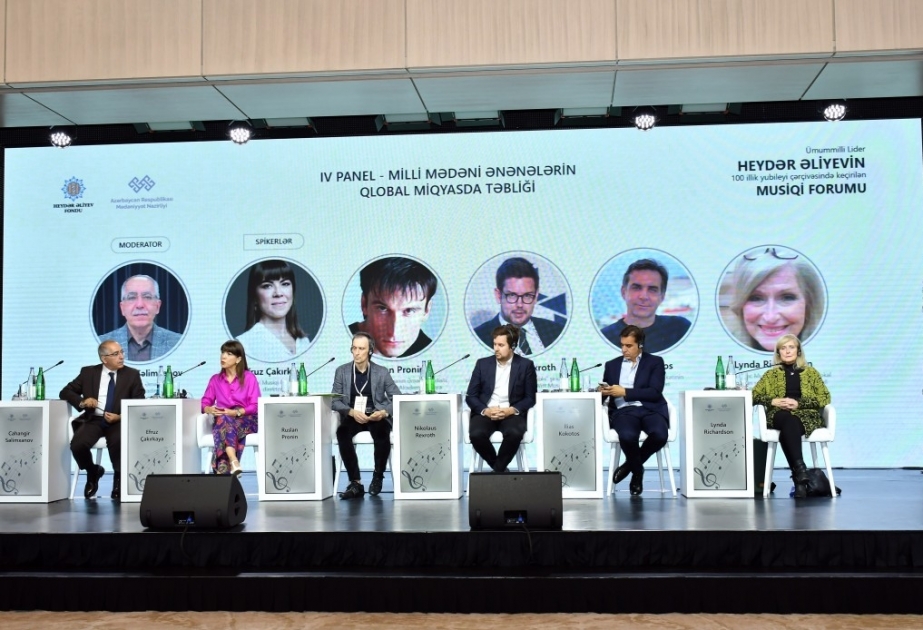 Musiqi forumunda "Milli mədəni ənənələrin qlobal miqyasda təbliği" mövzusunda növbəti panel iclası keçirilib
