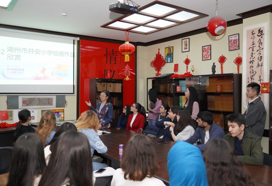 心心相融，爱达未来——让阿塞拜疆学生从中国小朋友的画里看见精彩亚运