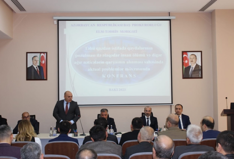 Baş Prokurorluq təbii qazdan istifadə qaydalarının pozulması ilə əlaqədar konfrans keçirib