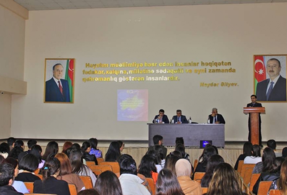Tələbələr narkomanlığa qarşı mübarizə üsulları barədə məlumatlandırılıb