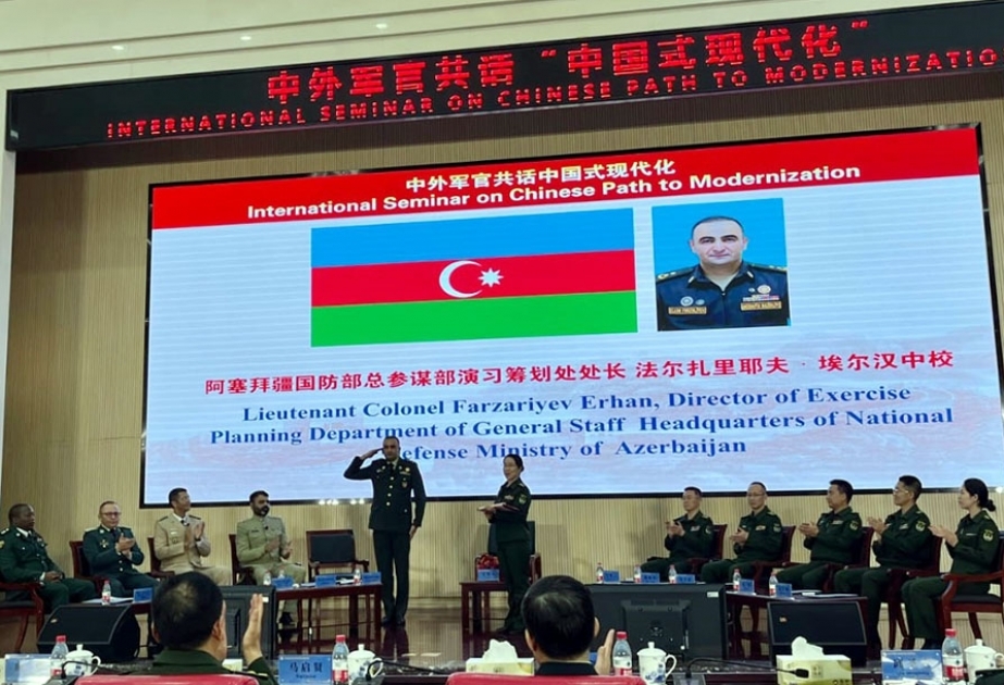 Azərbaycanın hərbi qulluqçusu Çində keçirilən beynəlxalq tədbirdə mükafatlandırılıb