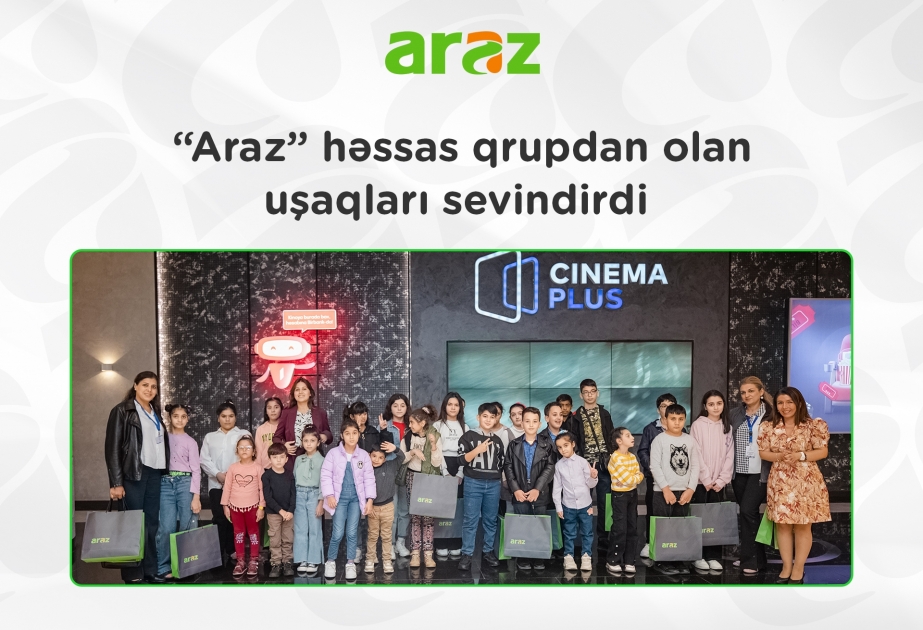 ®  “Araz” supermarketlər şəbəkəsi Zəfər Günü münasibətilə həssas qrupdan olan uşaqları sevindirib