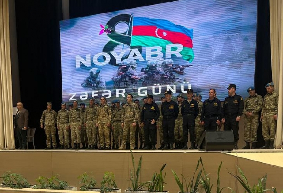 “Böyük Qələbə” adlı tədbirdə Vətən müharibəsində qazanılan Zəfərdən və gənc nəslin qəhrəmanlıqlarından danışılıb