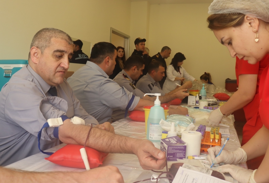 Zəfər Günü ilə əlaqədar Samuxda qanvermə aksiyası keçirilib