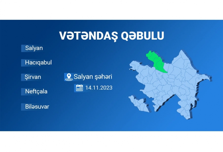 Rəqəmsal inkişaf və nəqliyyat naziri Salyanda vətəndaşlarla görüşəcək