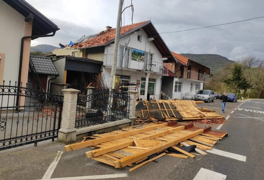 Bosniya və Herseqovinada əlverişsiz hava fəsadlara səbəb olub