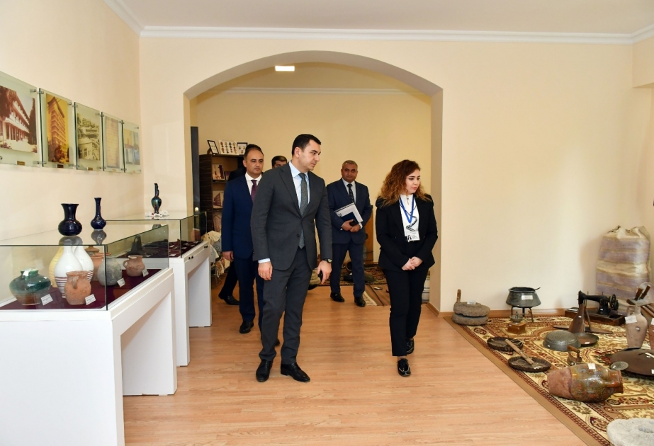 Naftalan şəhərində mədəniyyət müəssisələrinə baxış keçirilib