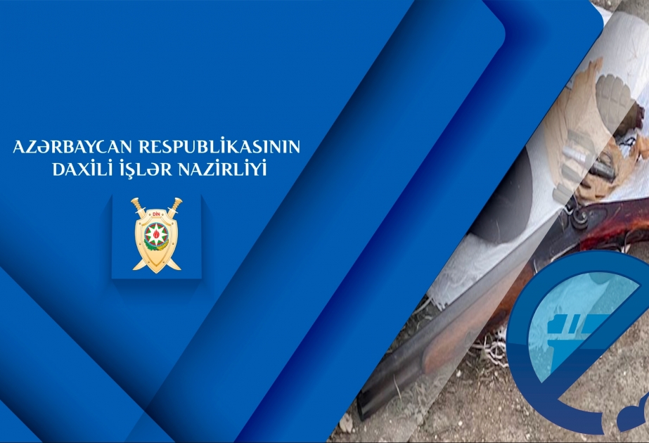 Binə qəsəbəsində “Kalaşnikov” avtomatları, tüfəng, qumbaralar aşkarlanıb VİDEO