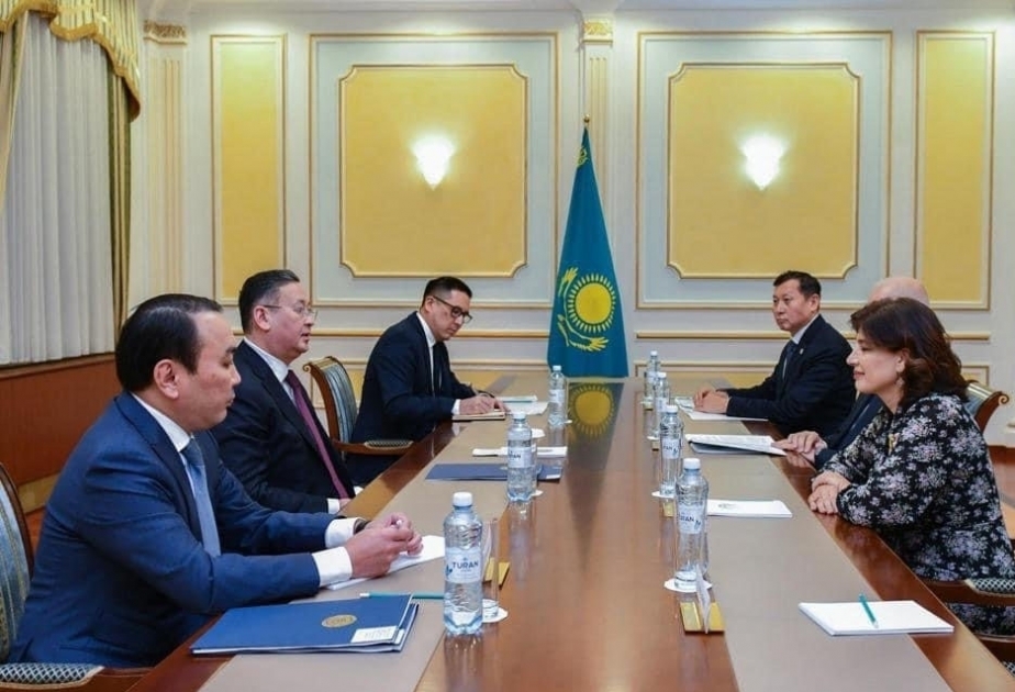 Heads of International Turkic Culture and Heritage Foundation and Turkic Academy meet with Kazakh Foreign Minister