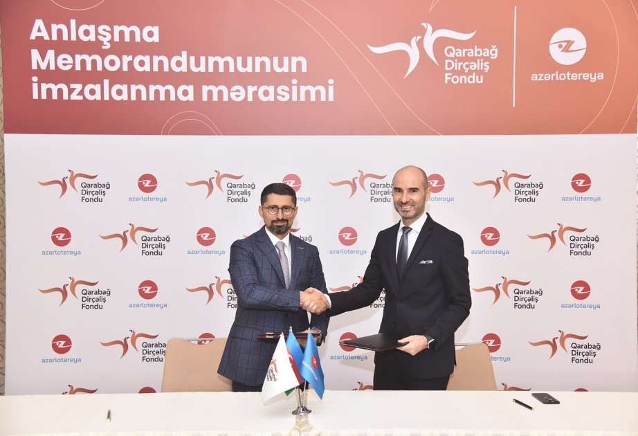 Qarabağ Dirçəliş Fondu və “Azərlotereya” “Hər şey Qarabağ üçün” şüarı altında birgə layihəyə start verib