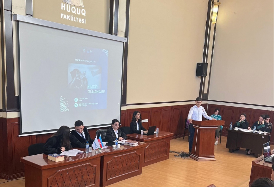 BDU “SABAH” Mərkəzi məişət zorakılığına dair məhkəmə simulyasiyası təşkil edib