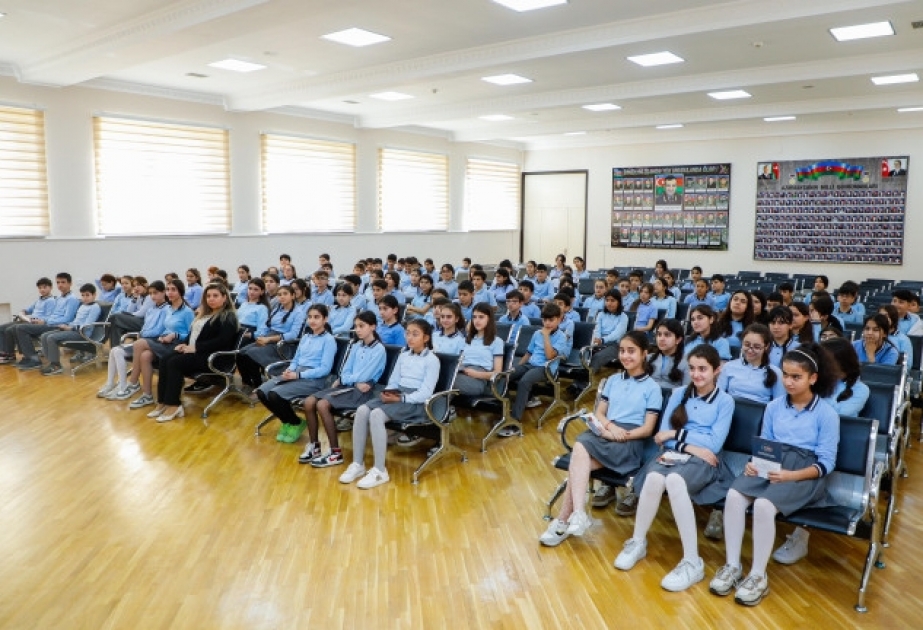 “Sağlam məktəbli” layihəsi çərçivəsində şagirdlərə sağlam qidalanma barədə məlumat verilib