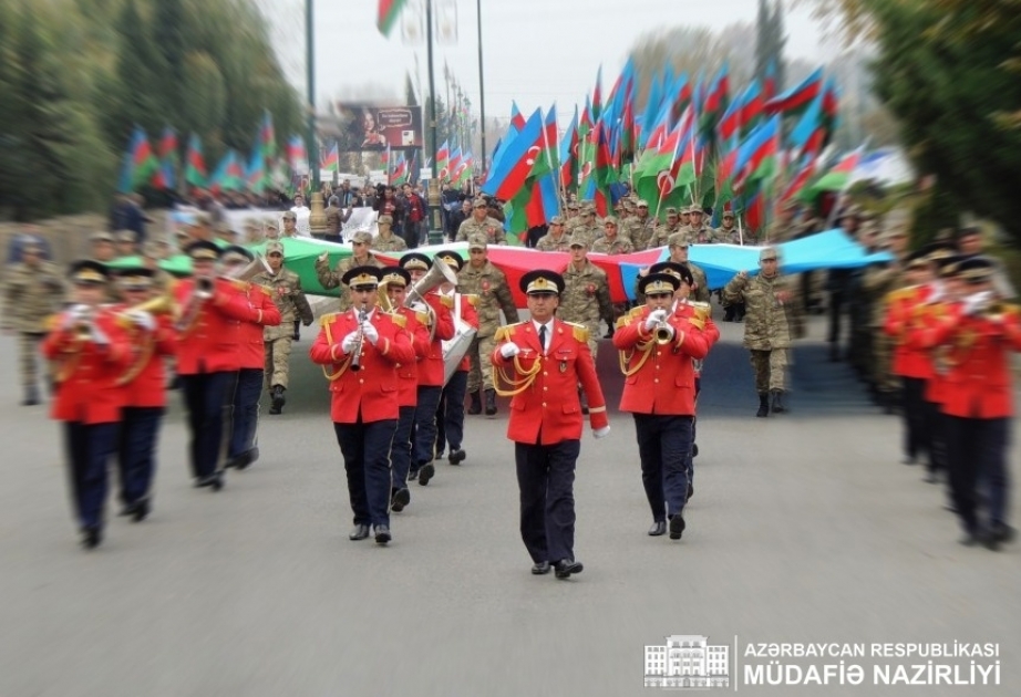 По случаю Дня Победы на улицах и проспектах столицы будут организованы шествия военнослужащих в сопровождении военных оркестров