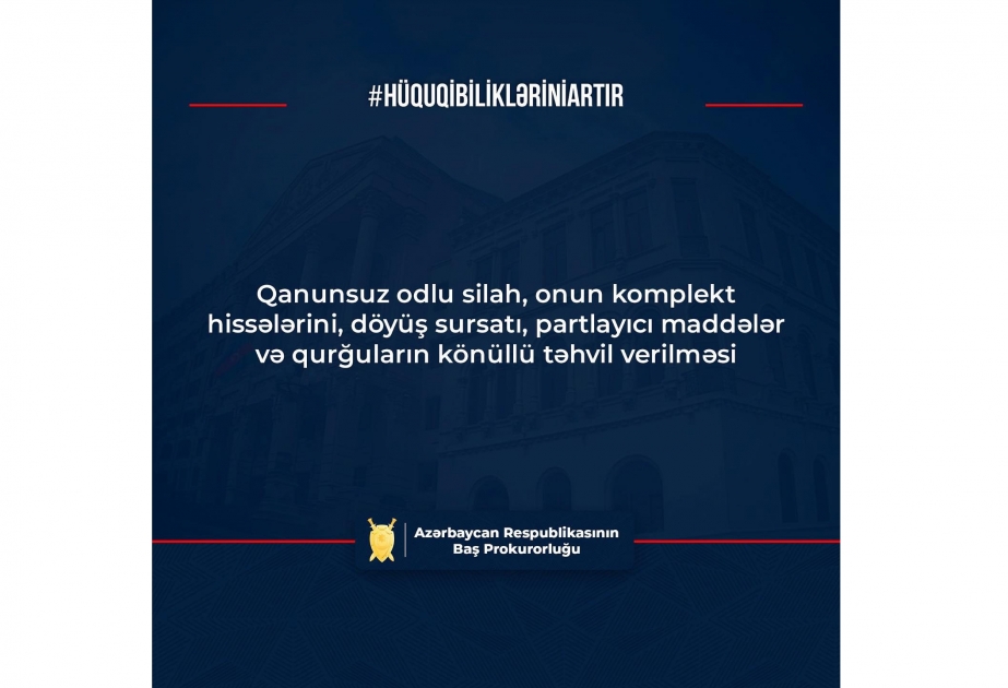Baş Prokurorluq vətəndaşlara müraciət edib