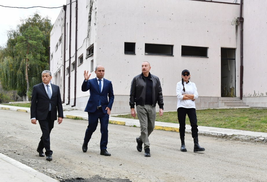 Şuşa şəhərində peşə məktəbinin və kollecin binalarına baxış YENİLƏNİB VİDEO