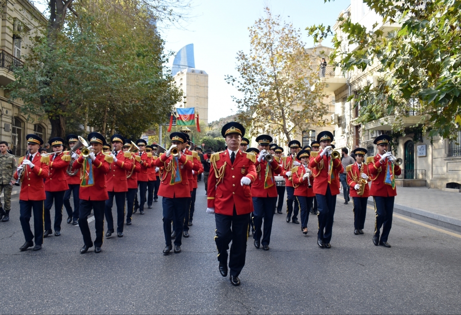 Marches of servicemen organized on occasion of Victory Day