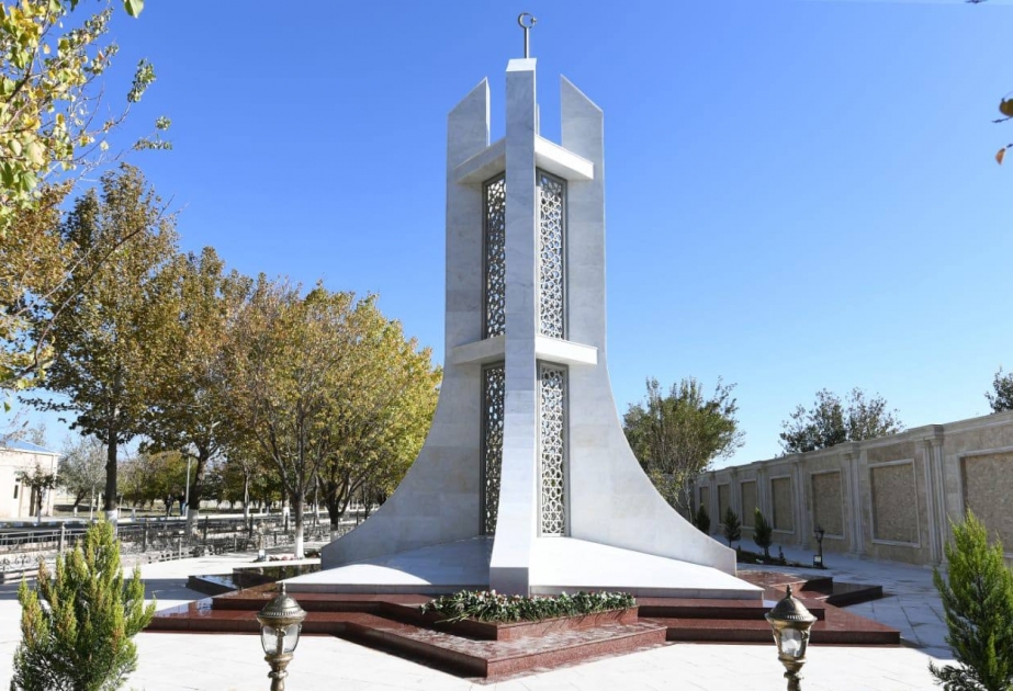 Babək rayonunda şəhidlər abidə-memorial kompleksi istifadəyə verilib