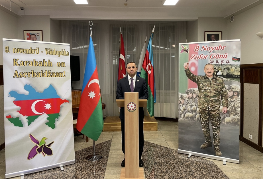 Estoniyada Zəfər Gününə həsr olunan tədbir keçirilib