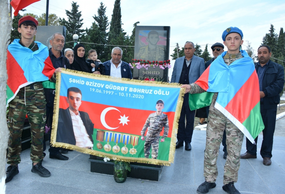 Göyçayda şəhid Qüdrət Əzizovun xatirəsi anılıb