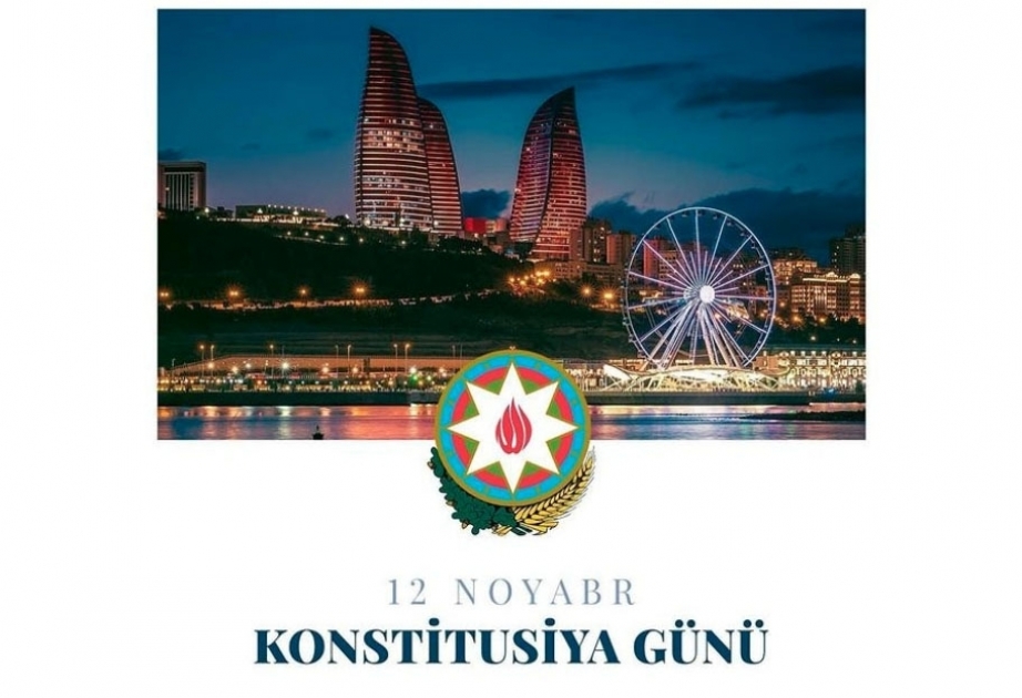 La première vice-présidente azerbaïdjanaise publie une photo relative au Jour de la Constitution