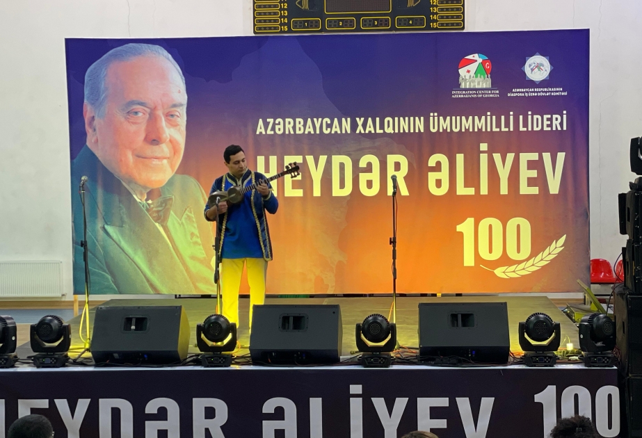 Marneulidə Ulu Öndər Heydər Əliyevin 100 illik yubileyinə həsr olunmuş konsert təşkil edilib