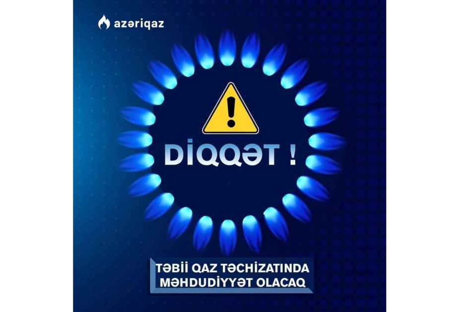 Bakının iki rayonunda qaz təchizatında müvəqqəti fasilə yaranacaq