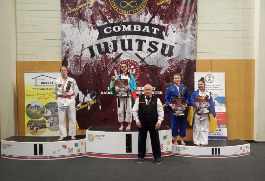 Azerbaijani jiu-jitsu fighters claim 10 world medals in Latvia