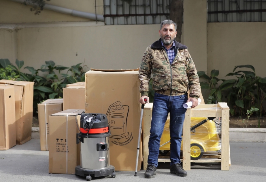 Daha bir qrup müharibə veteranı üçün kiçik bizneslər yaradılıb