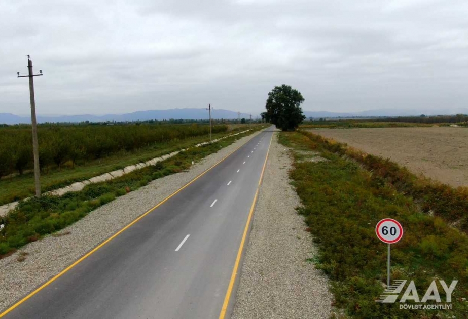 Xaçmazda 10 yaşayış məntəqəsinin yolu yenidən qurulub VİDEO