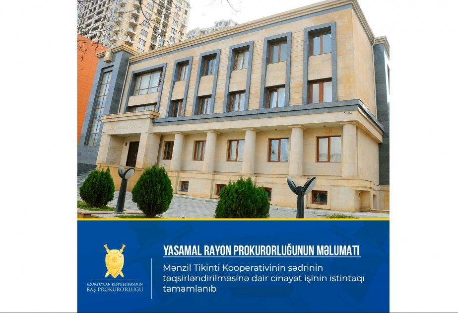 MTK sədrinin təqsirləndirilməsinə dair cinayət işinin istintaqı tamamlanıb